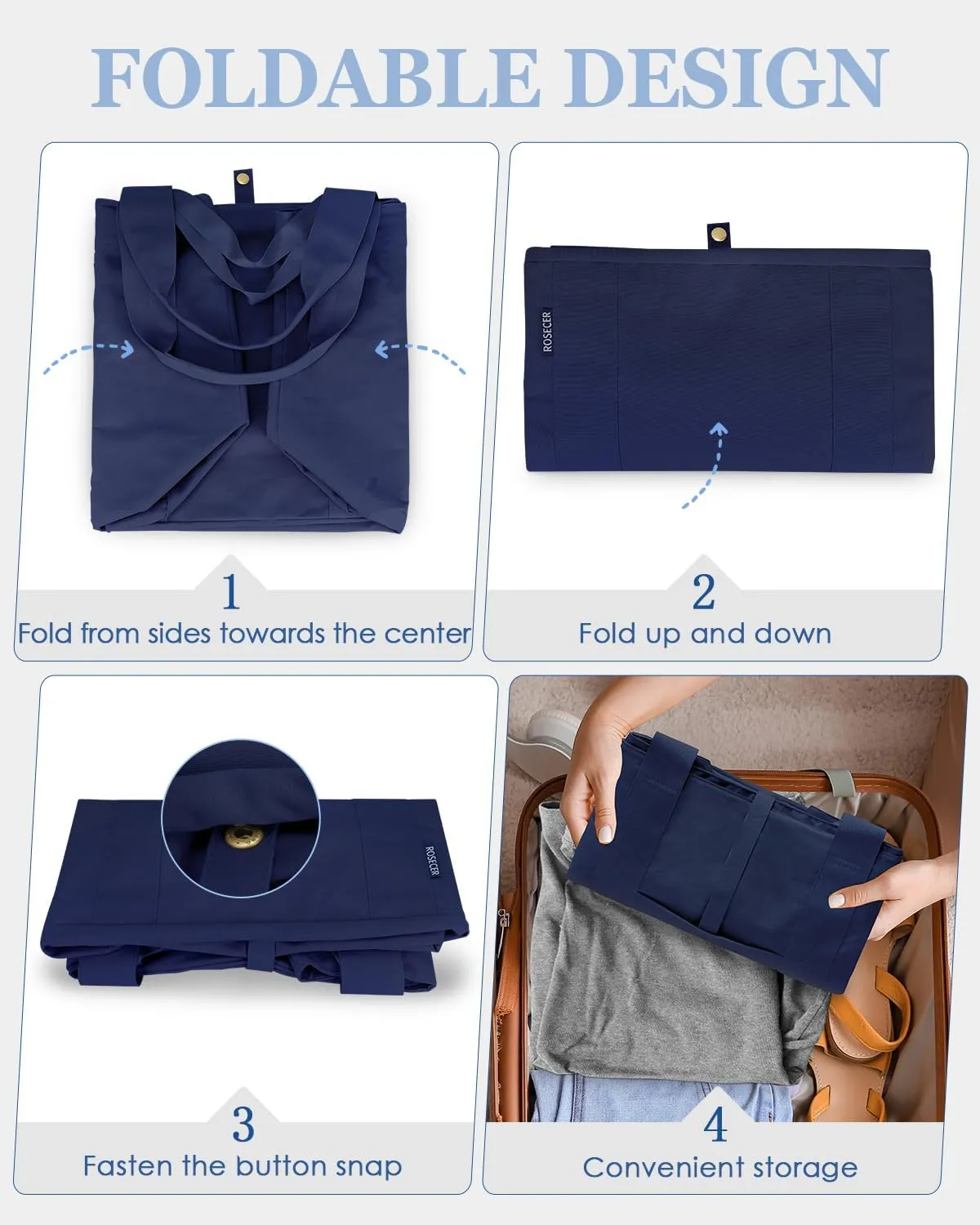 75L Extra Large Tote Bag for Women, Foldable Beach Bag with Wet Pocket, Weekender Overnight Bag for Travel, Hospital