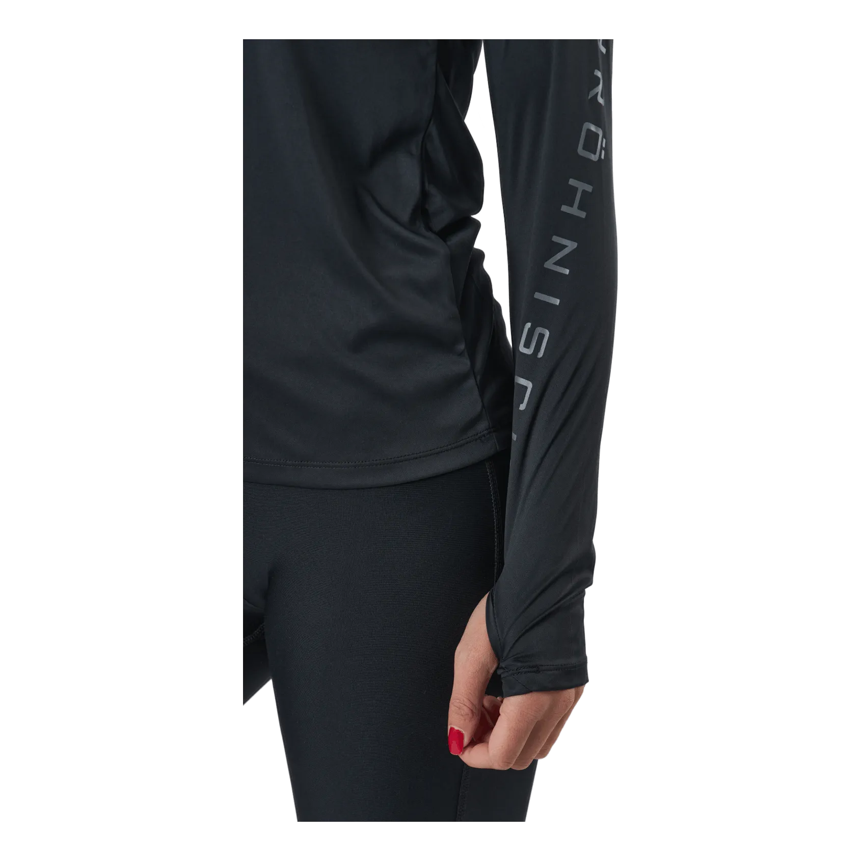Active Logo Long Sleeve Black