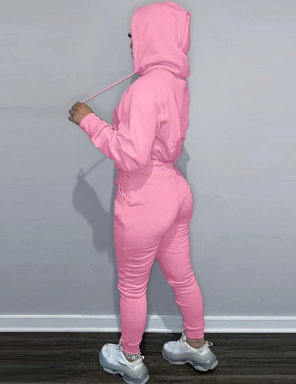Alunzoem Sweatsuits for Women Set 2 Piece Jogging Outfits Long Sleeve Hoodie Sweatshirt Sweatpants Tracksuit
