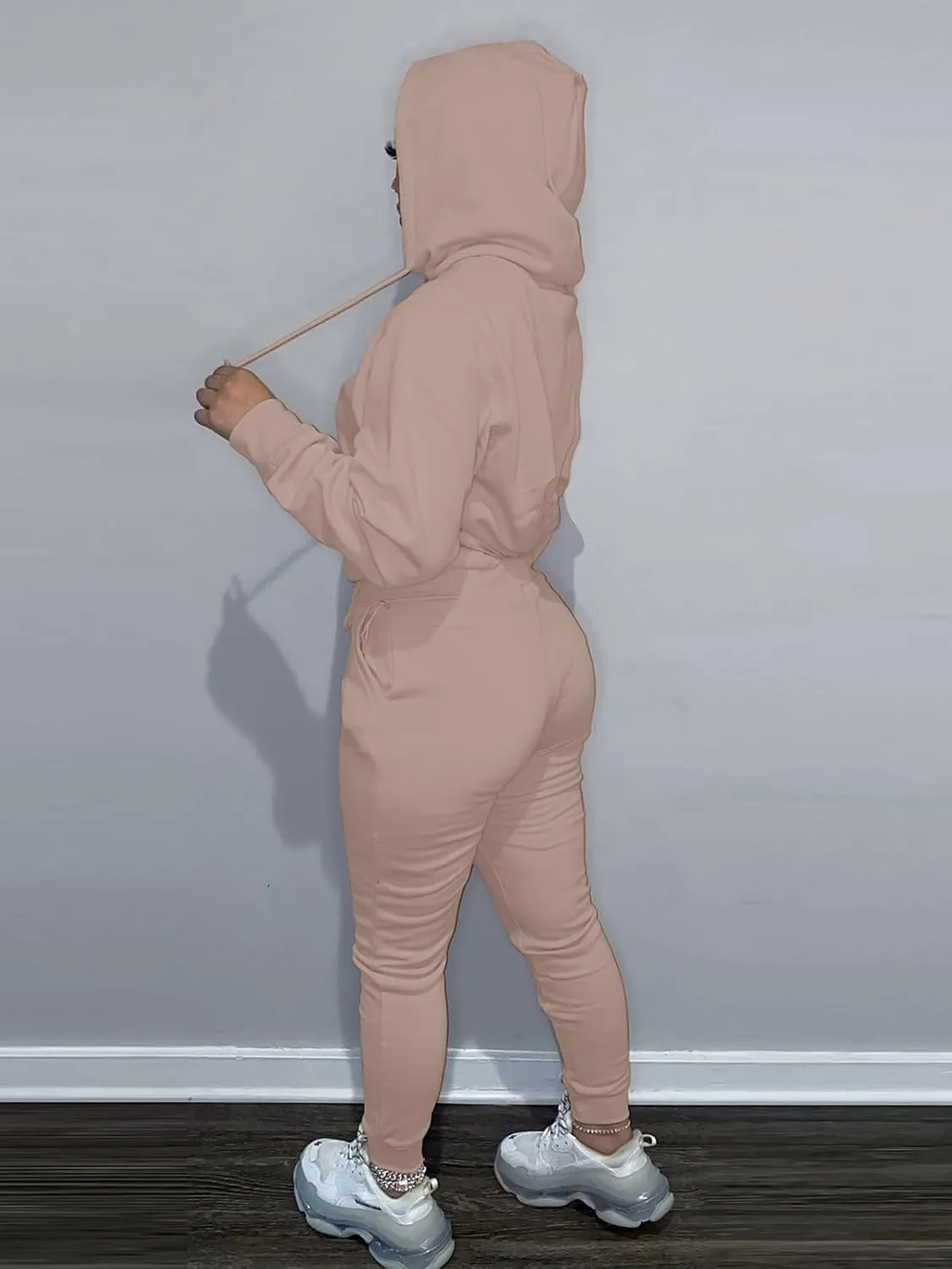 Alunzoem Sweatsuits for Women Set 2 Piece Jogging Outfits Long Sleeve Hoodie Sweatshirt Sweatpants Tracksuit