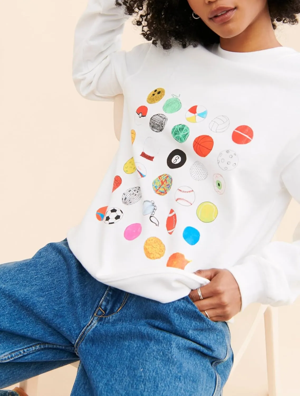 Aonoapll Women Y2k Lobster Sweatshirt Oversized Long Sleeve Graphic Pullover Top Crewneck Cute Print Hoodie