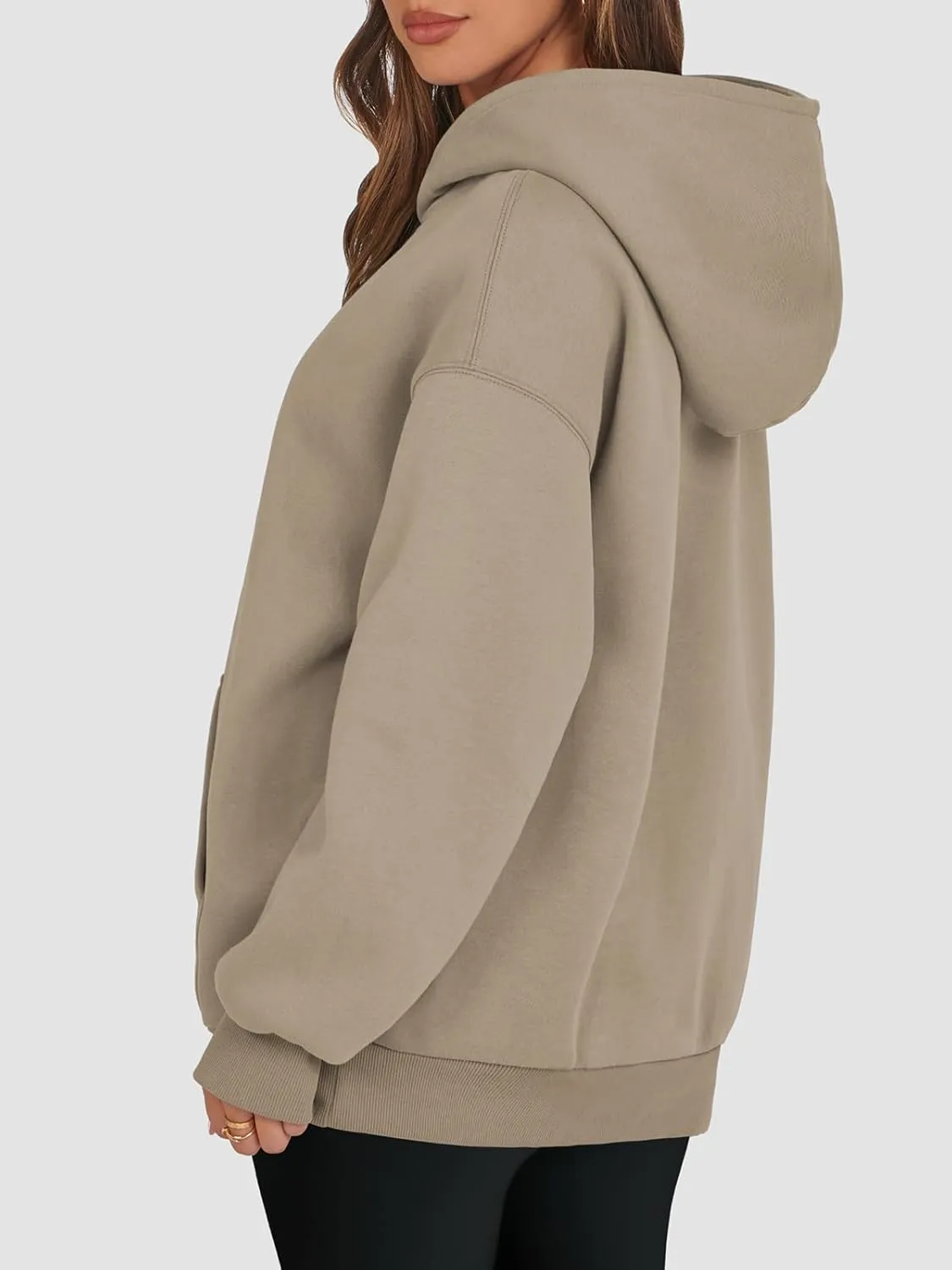 ATHMILE Womens Oversized Hoodies Fleece Sweatshirts Y2K Casual Long Sleeve Pullover Fall Clothes with Pocket and Drawstring