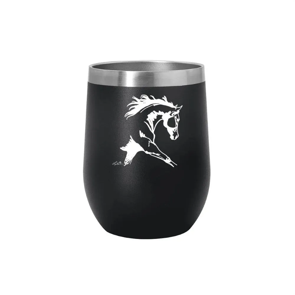 AWST Int'l 12 oz Stainless Steel Wine Tumbler w/ Slide Top Lila Extended