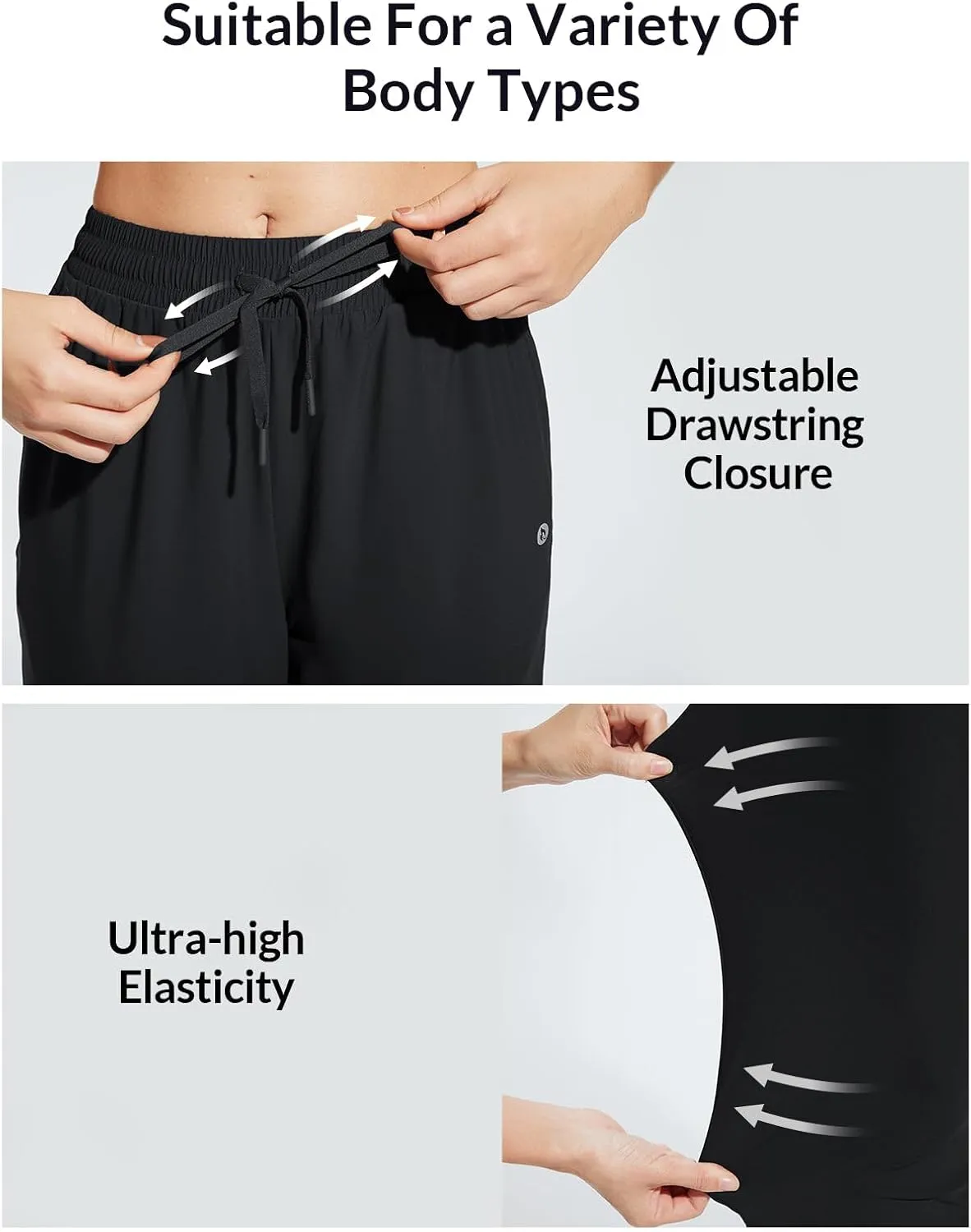 baleaf Women's Swim Capris Pants 18" Quick Dry Modest Swimsuits UPF 50  Bathing Suit Bottoms Beach Pants with Pockets