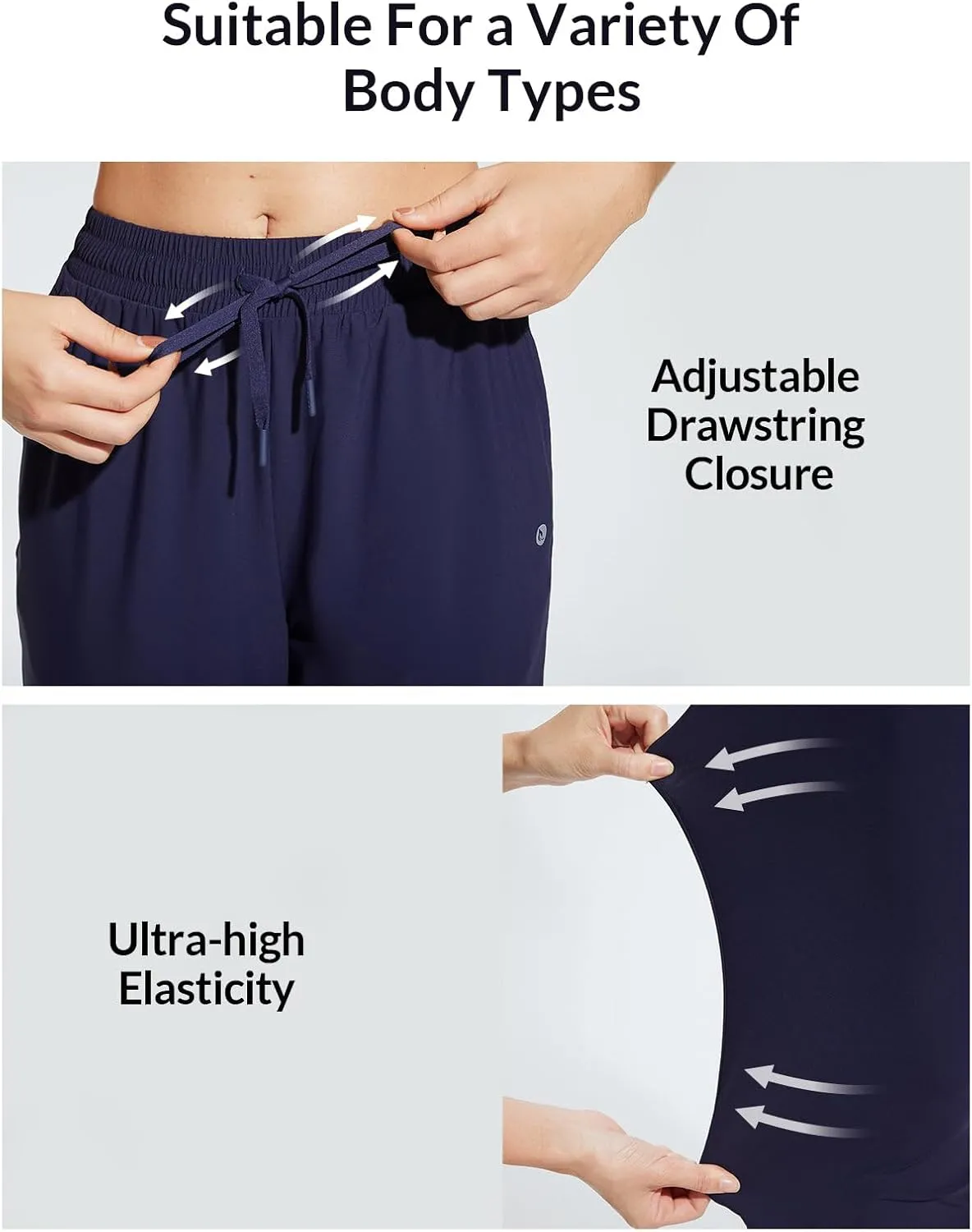 baleaf Women's Swim Capris Pants 18" Quick Dry Modest Swimsuits UPF 50  Bathing Suit Bottoms Beach Pants with Pockets