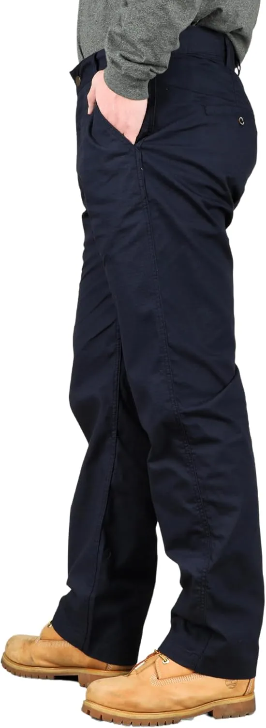 BOCOMAL FR Pants for Men Casual Style Lightweight 100% C Rip Stop Water Repellent Finish Flame Resistant Jeans Relax Fit