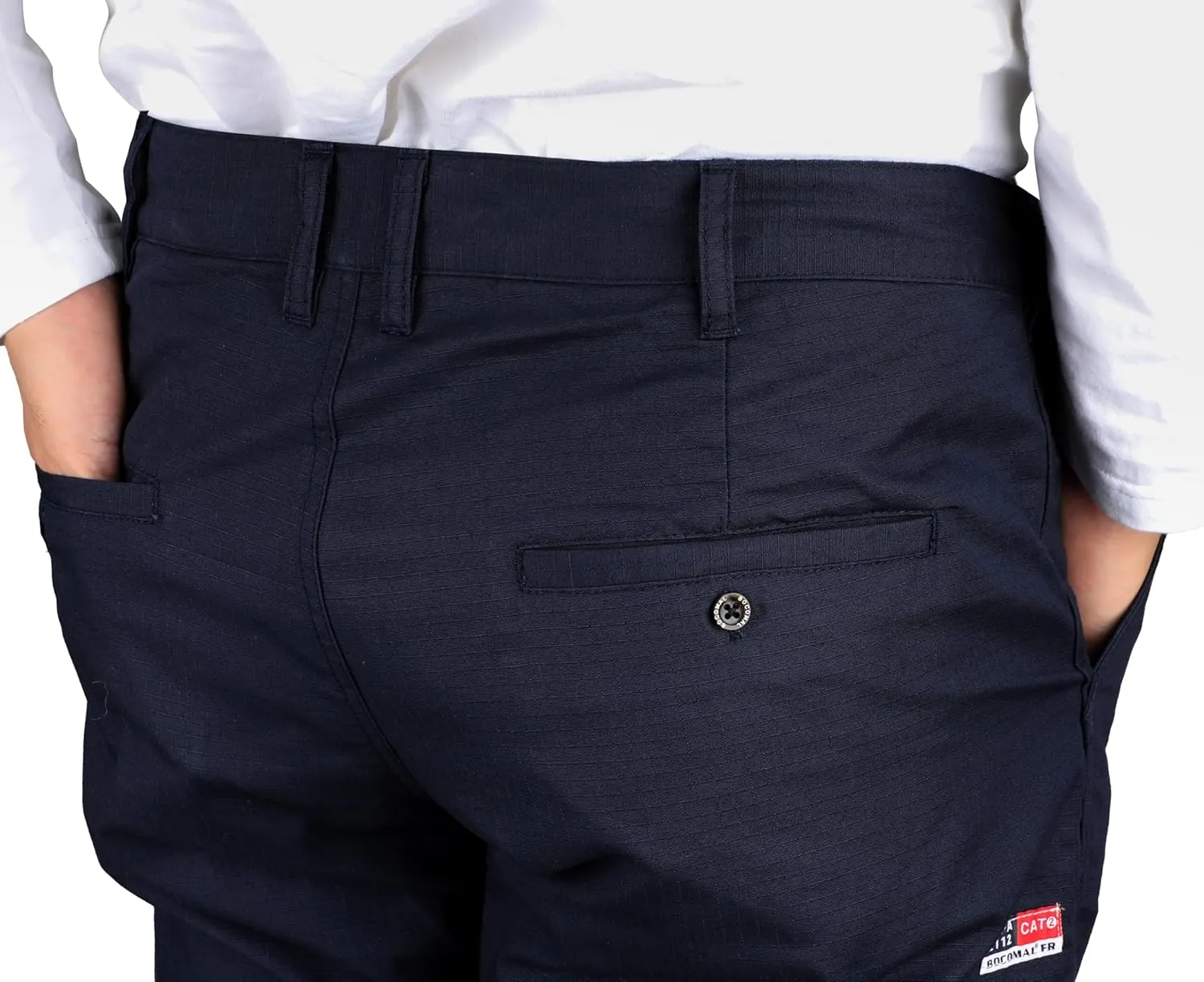 BOCOMAL FR Pants for Men Casual Style Lightweight 100% C Rip Stop Water Repellent Finish Flame Resistant Jeans Relax Fit