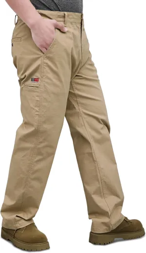 BOCOMAL FR Pants for Men Casual Style Lightweight 100% C Rip Stop Water Repellent Finish Flame Resistant Jeans Relax Fit