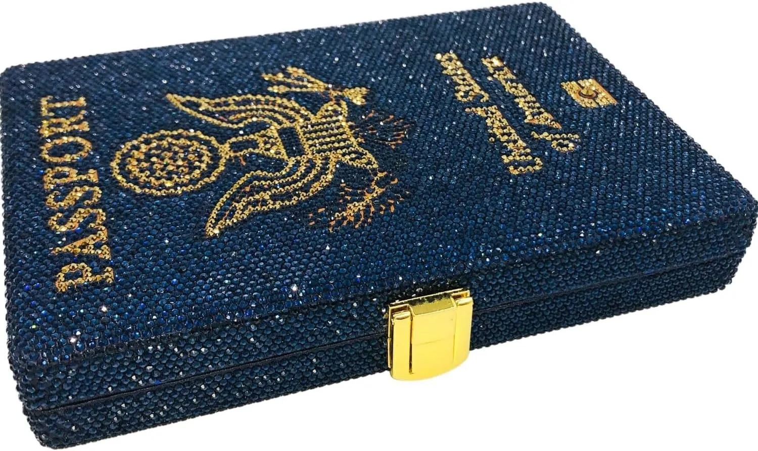 Boutique De FGG Retro Crystal Clutch Purses for Women Luxury Rhinestone Evening Bag Novelty Formal Party Clutch Handbag,Mini