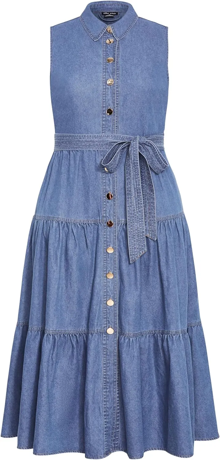 City Chic Women's Maxi Dress-Raya