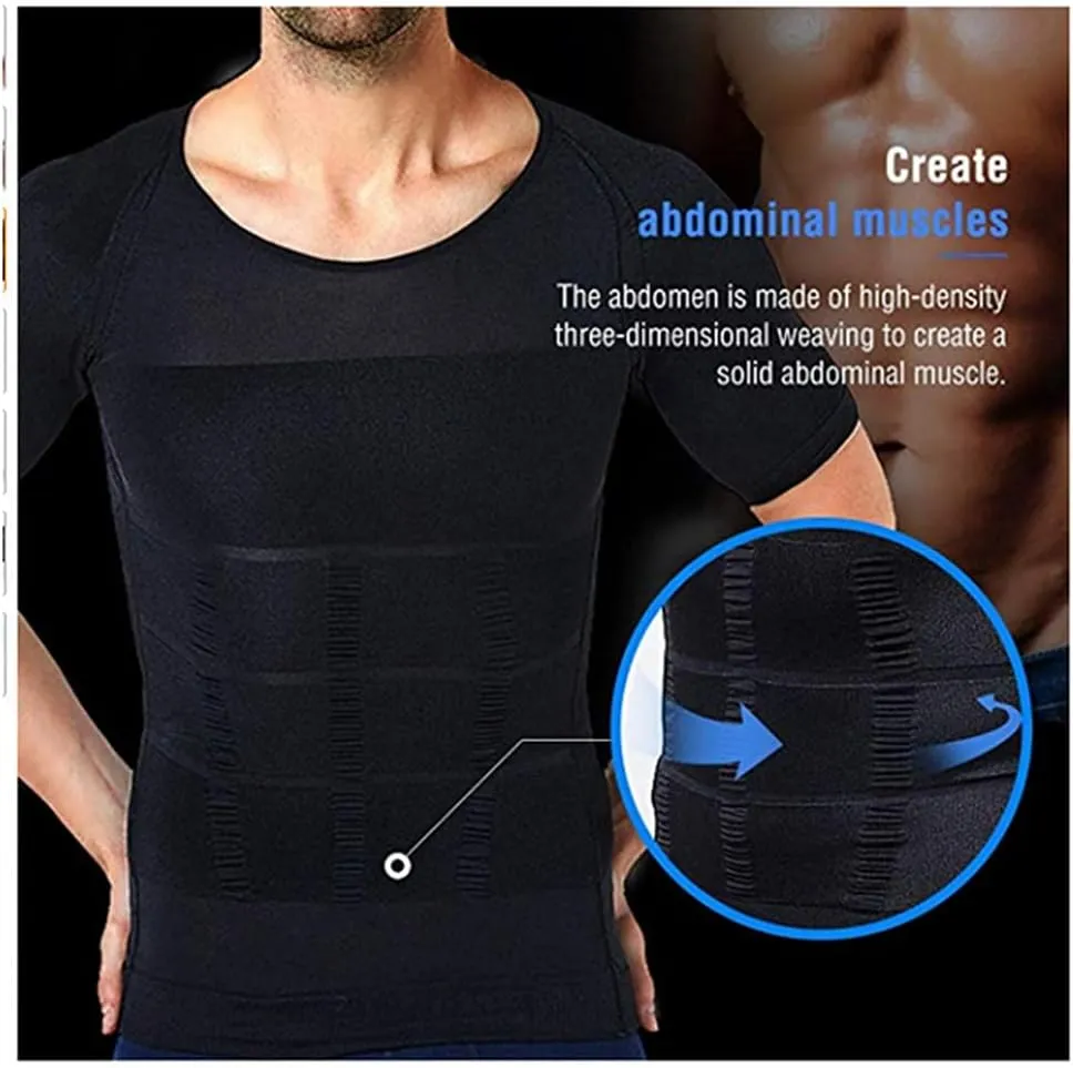 Compression Tops Posture Corrector Corset Men Body Toning Abdomen Slimming Underwear Shaper Vest