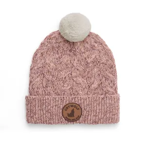 Crywolf Pom Pom Beanie - Mauve Speckle