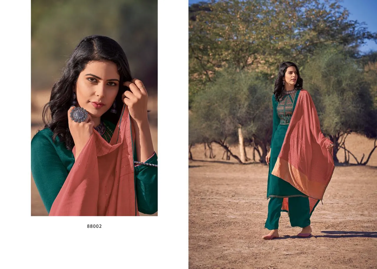 Deepsy Suits Bailey Mini Silk With Self Embroidery Work Casual Wear Collection