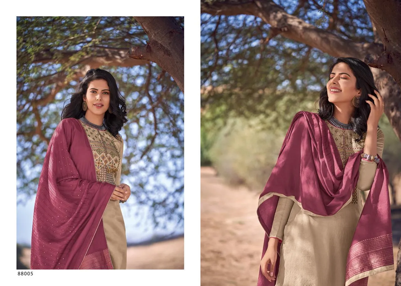 Deepsy Suits Bailey Mini Silk With Self Embroidery Work Casual Wear Collection
