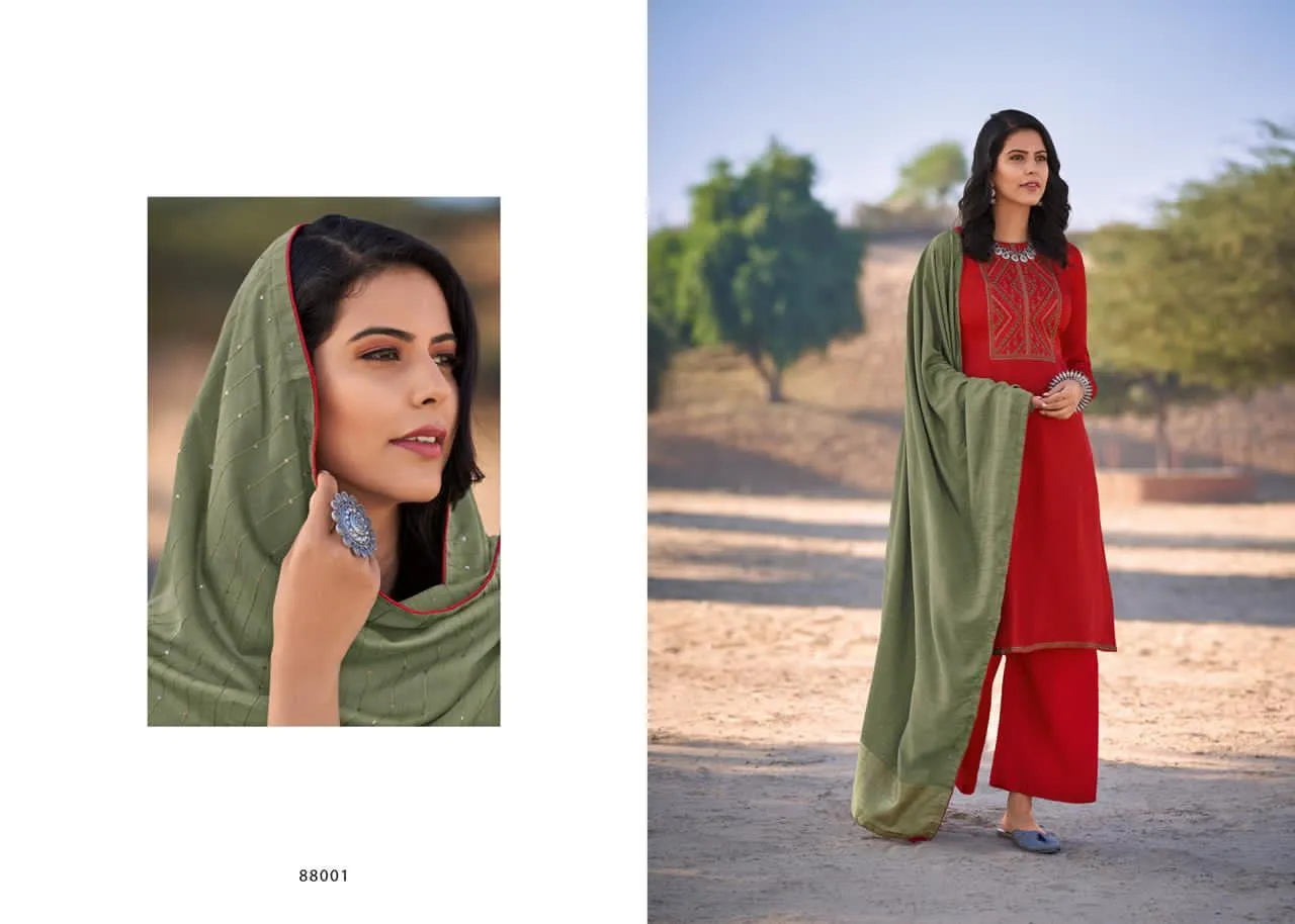Deepsy Suits Bailey Mini Silk With Self Embroidery Work Casual Wear Collection