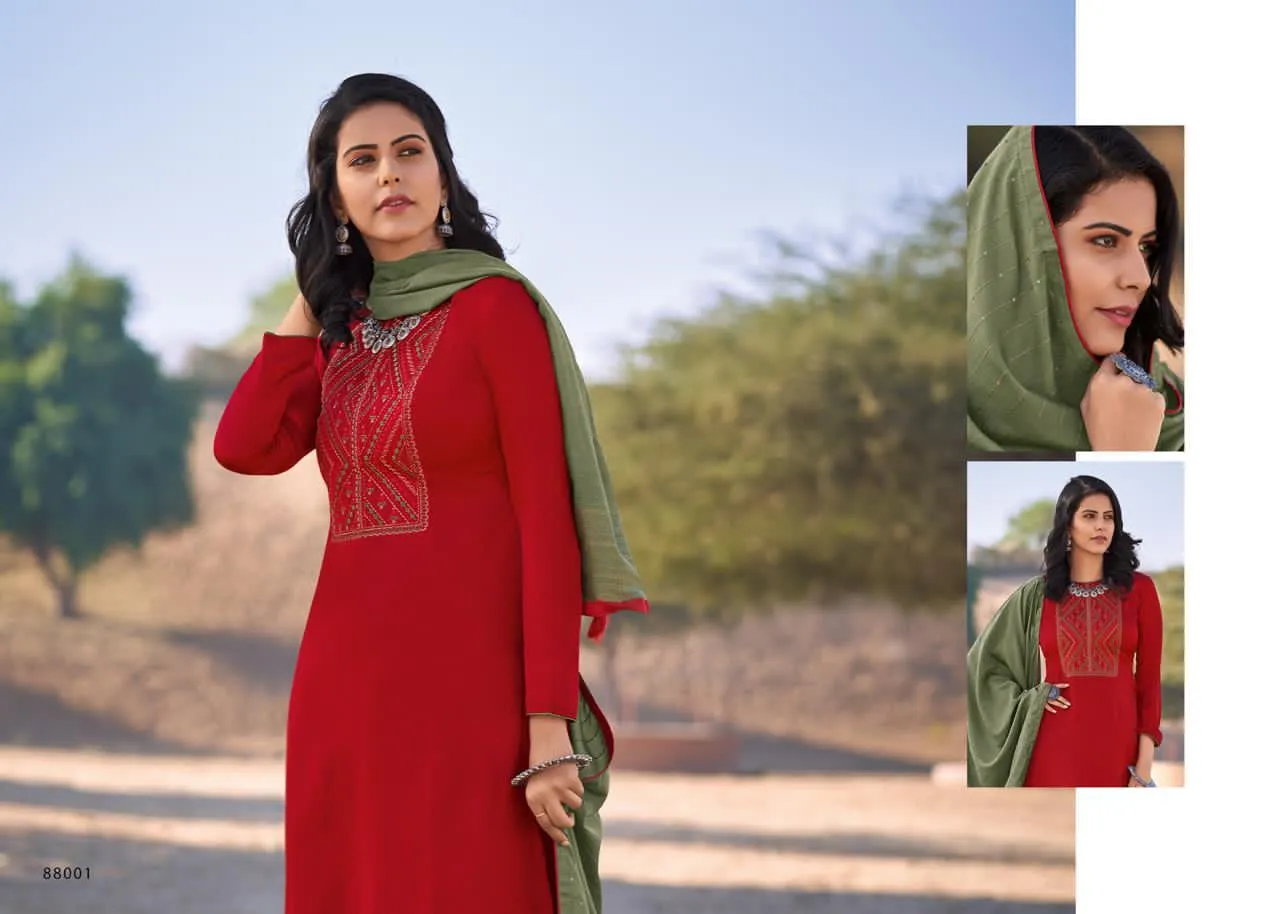 Deepsy Suits Bailey Mini Silk With Self Embroidery Work Casual Wear Collection