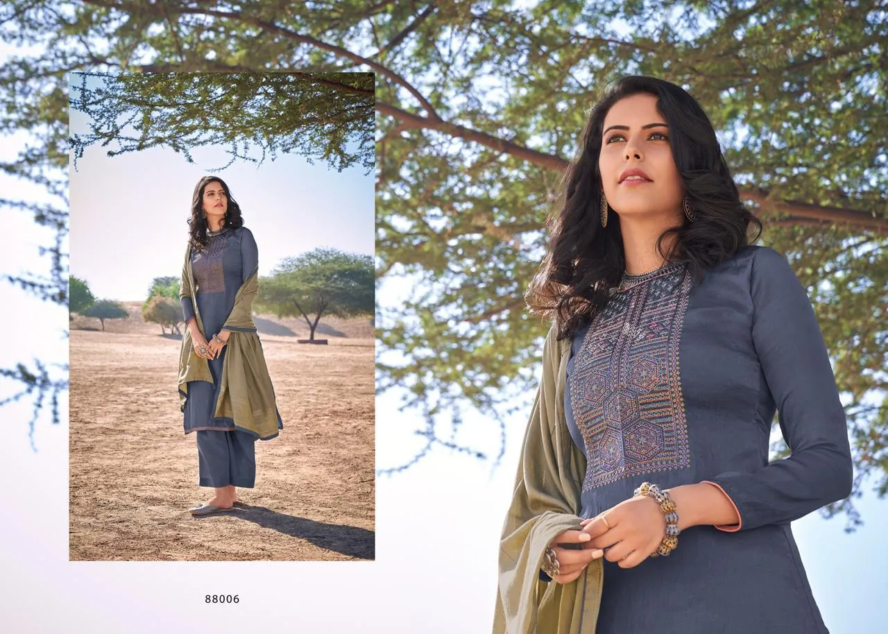 Deepsy Suits Bailey Mini Silk With Self Embroidery Work Casual Wear Collection