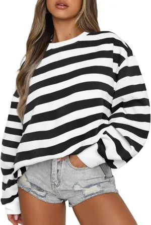 EFAN Womens Oversized Sweatshirts Crewneck y2k Hoodies Fall Fashion Outfits Teen Girls Cute Sweater 2025 Winter Clothes