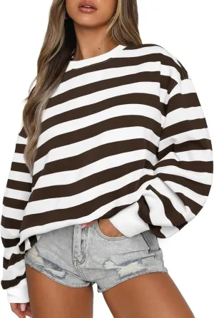 EFAN Womens Oversized Sweatshirts Crewneck y2k Hoodies Fall Fashion Outfits Teen Girls Cute Sweater 2025 Winter Clothes
