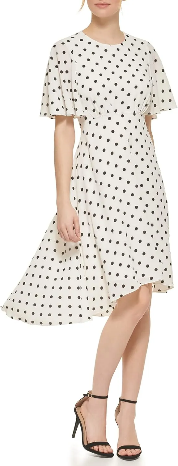 Eliza J Women's Flutter Sleeve Cocktail Or Party Dress