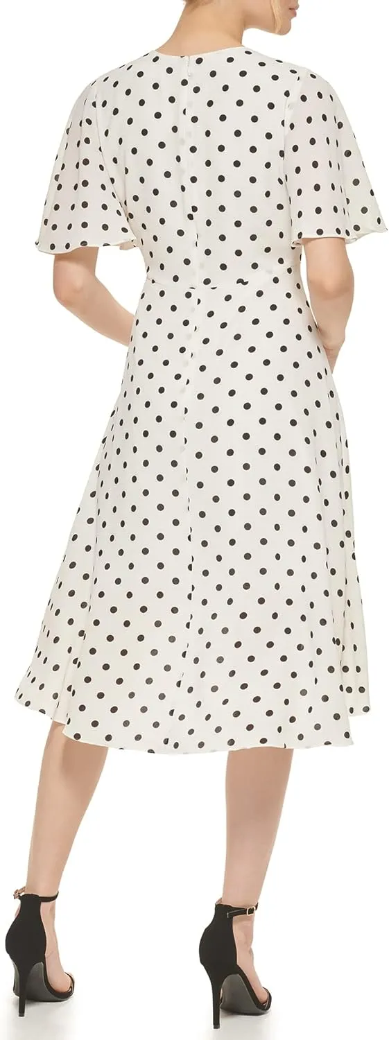 Eliza J Women's Flutter Sleeve Cocktail Or Party Dress