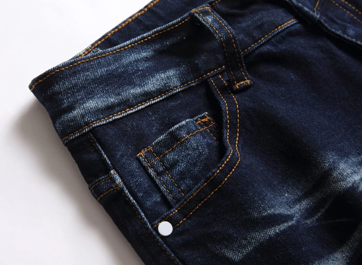 FREDD MARSHALL Boy's Skinny Fit Stretch Ripped Destroyed Distressed Fashion Kids Denim Jeans Pants