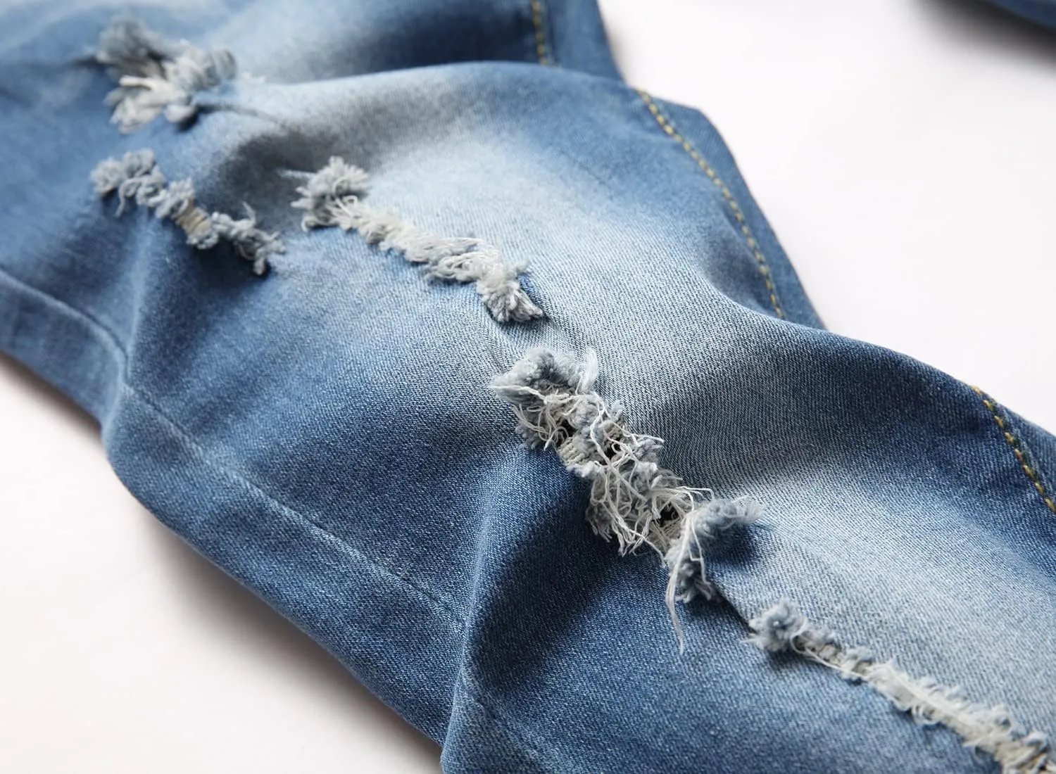 FREDD MARSHALL Boy's Skinny Fit Stretch Ripped Destroyed Distressed Fashion Kids Denim Jeans Pants