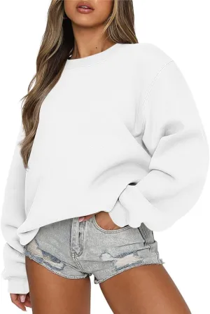 jovati Womens Oversized Sweatshirts Crewneck y2k Hoodies Fall Fashion Outfits Teen Girls Cute Sweater 2025 Winter Clothes