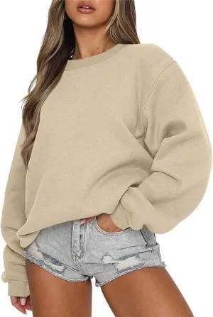jovati Womens Oversized Sweatshirts Crewneck y2k Hoodies Fall Fashion Outfits Teen Girls Cute Sweater 2025 Winter Clothes