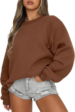 jovati Womens Oversized Sweatshirts Crewneck y2k Hoodies Fall Fashion Outfits Teen Girls Cute Sweater 2025 Winter Clothes