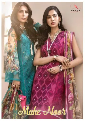 Kaara Suits Mahe Noor Pakistani Cotton Collection Suits