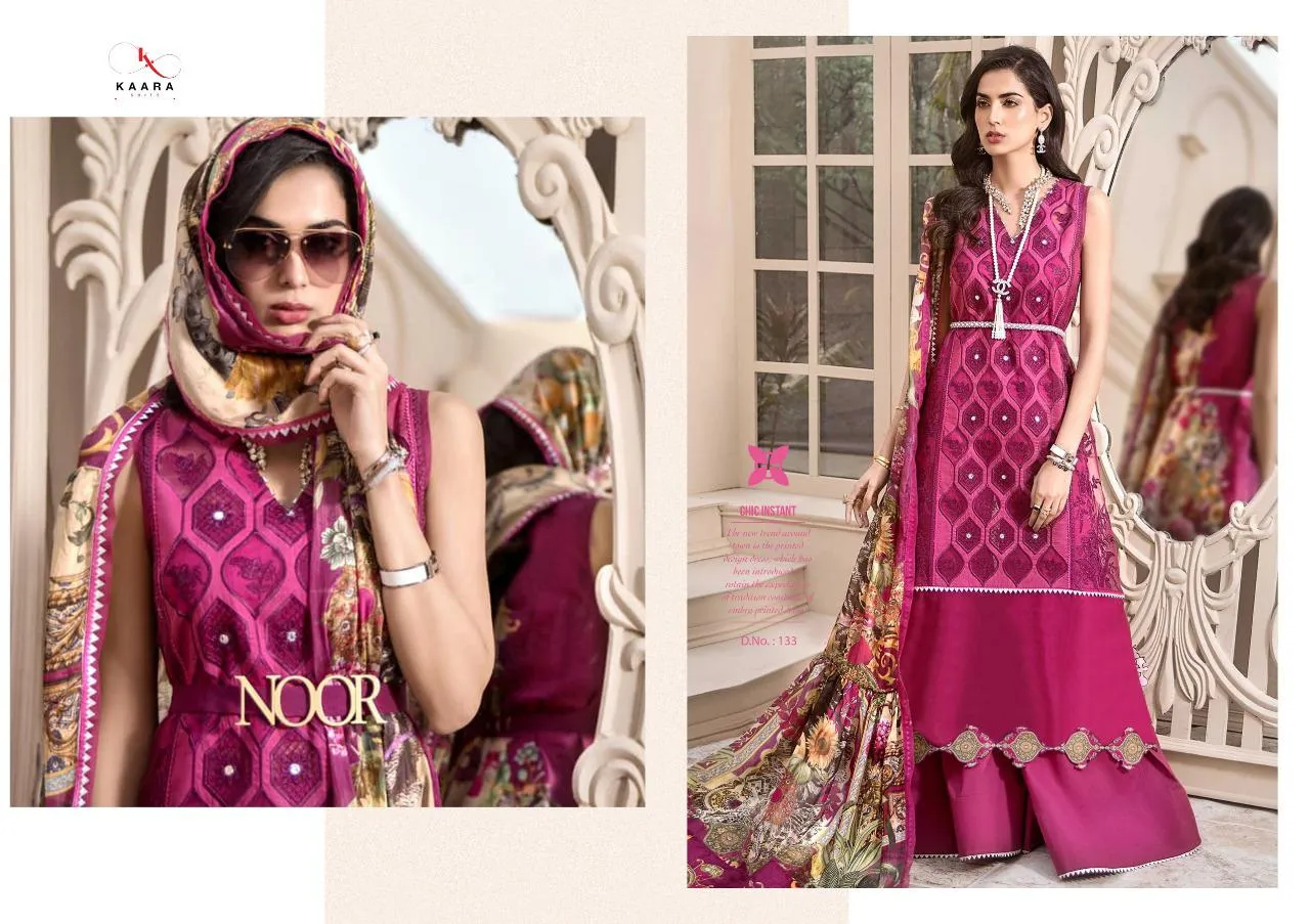 Kaara Suits Mahe Noor Pakistani Cotton Collection Suits