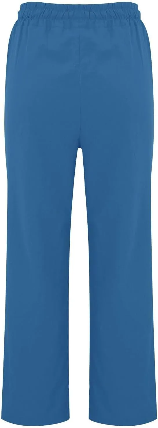 Linen Pants Women Loose Straight Leg Drawstring Summer Pants Casual Baggy Vacation Flowy Sweatpants with Pockets