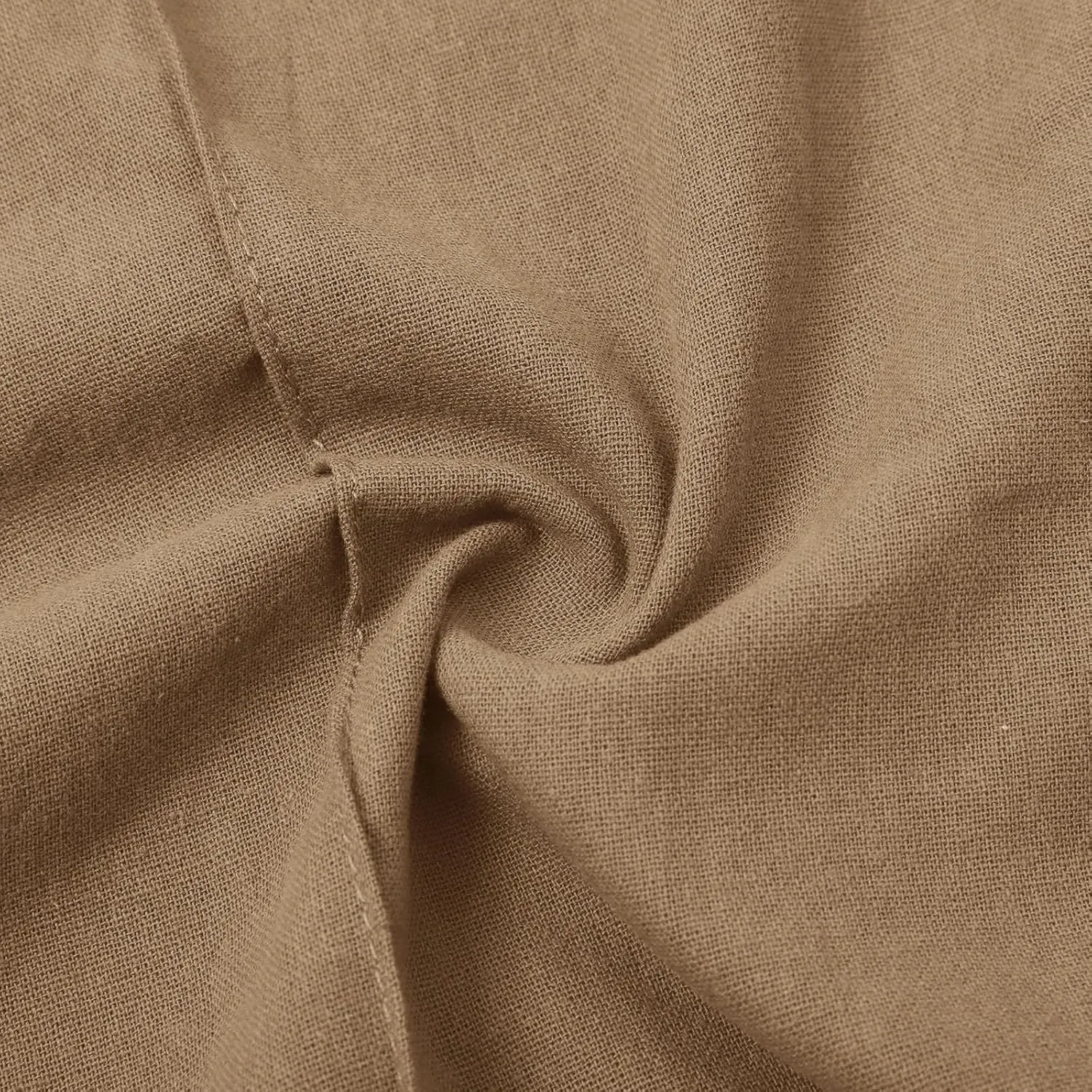 Linen Pants Women Loose Straight Leg Drawstring Summer Pants Casual Baggy Vacation Flowy Sweatpants with Pockets