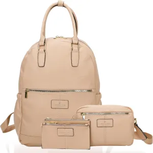 LONDON FOG - Backpack | Travel Backpack for Women | Purse | Laptop Backpack | Crossbody Bag and Wallet Set | Set of 3