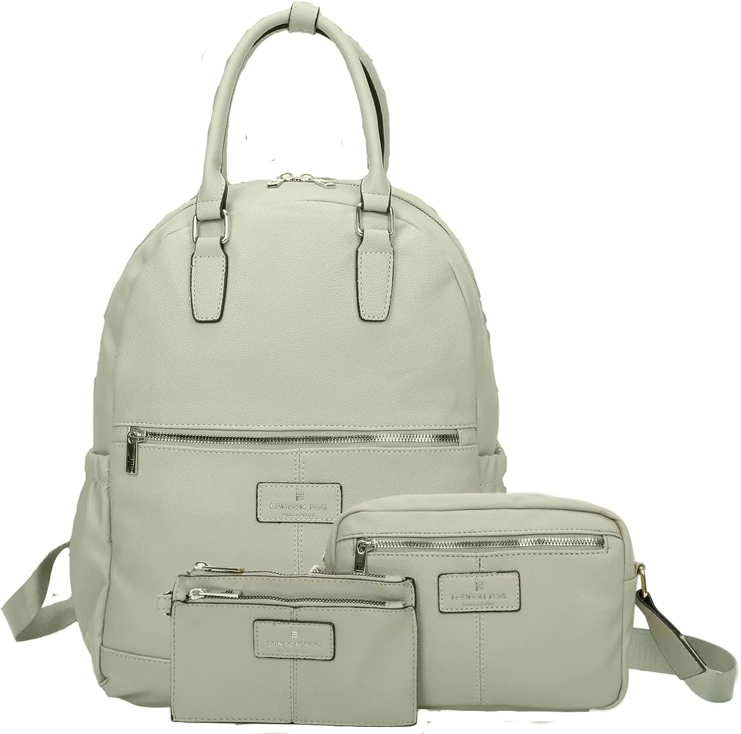 LONDON FOG - Backpack | Travel Backpack for Women | Purse | Laptop Backpack | Crossbody Bag and Wallet Set | Set of 3