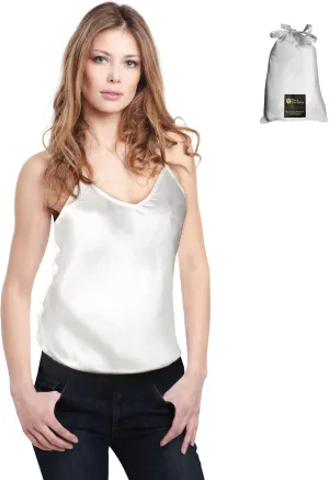 Luxury Artisan Silk Camisole for Women, Pure Mulberry Silk Cami, Silk Tops