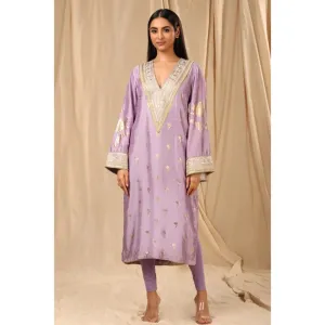 Masaba Lilac Wine Garden Kurta (Set of 2)