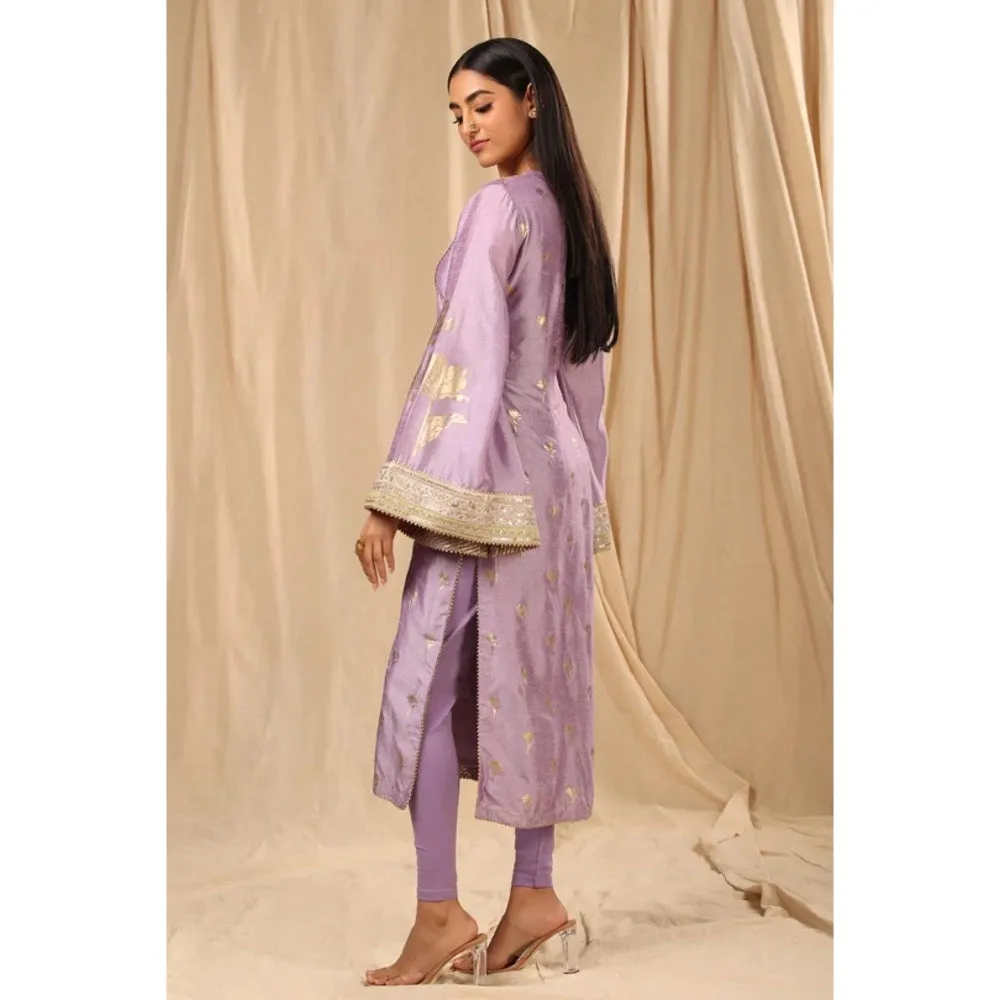 Masaba Lilac Wine Garden Kurta (Set of 2)