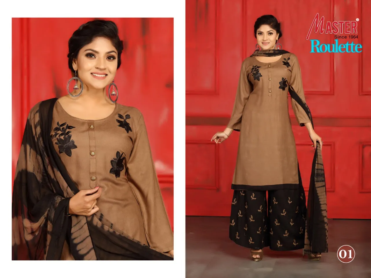 MASTER PRESENTS ROULETTE DAILYWEAR RAYON DRESS MATERIAL COLLECTION
