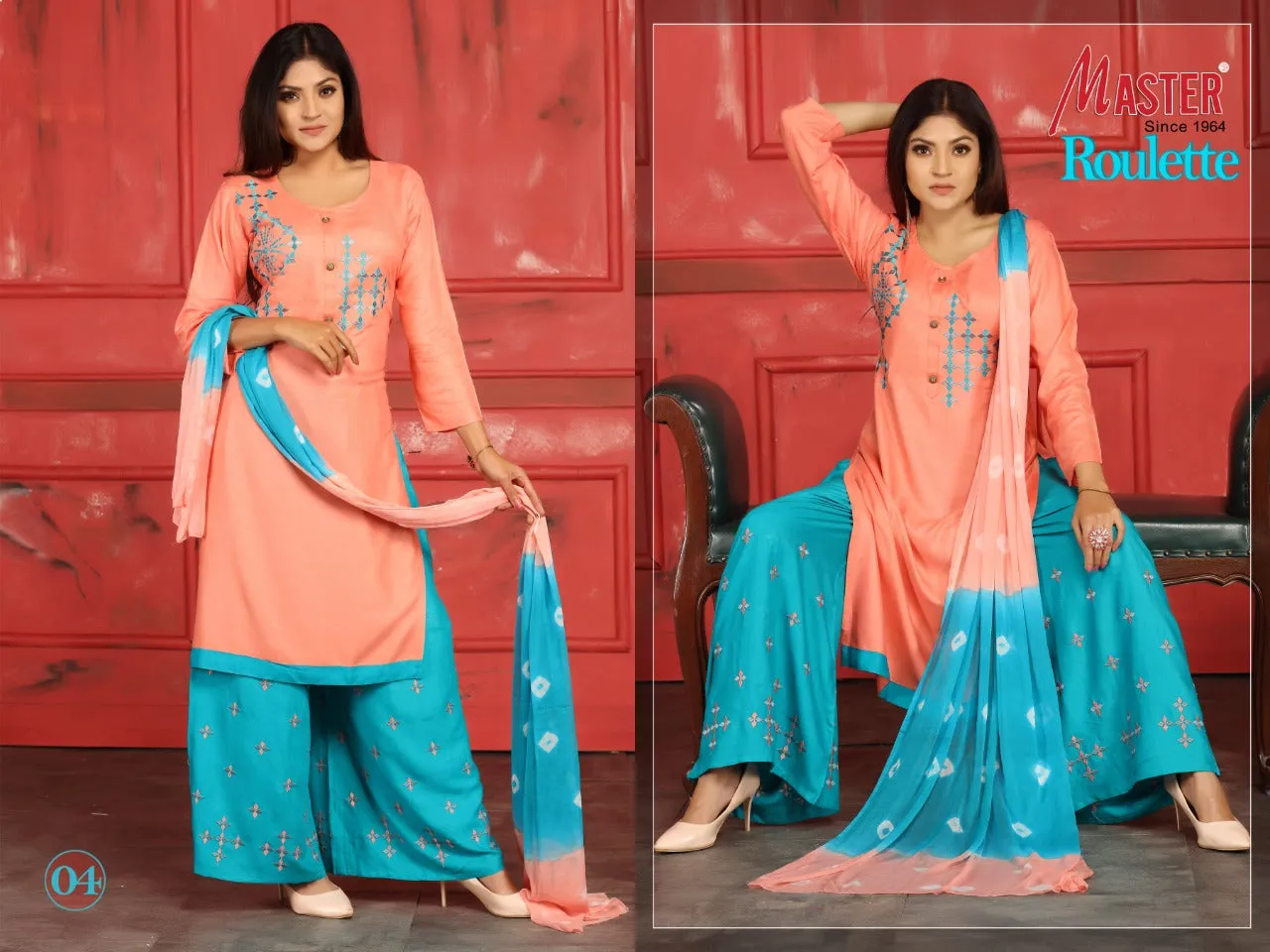 MASTER PRESENTS ROULETTE DAILYWEAR RAYON DRESS MATERIAL COLLECTION