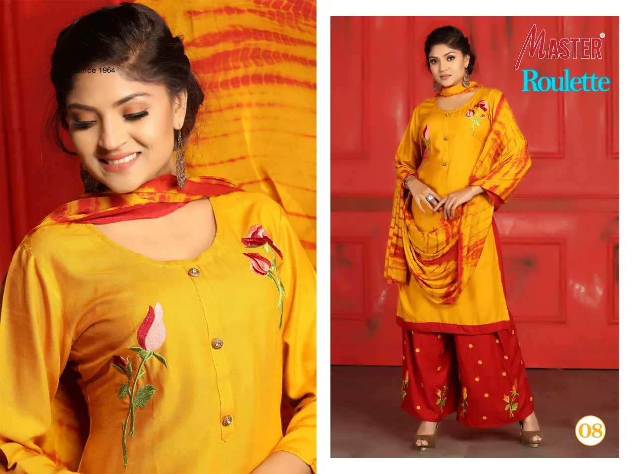 MASTER PRESENTS ROULETTE DAILYWEAR RAYON DRESS MATERIAL COLLECTION