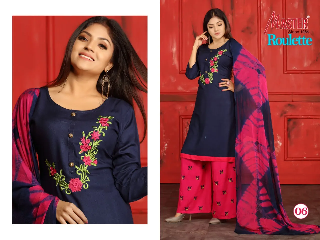 MASTER PRESENTS ROULETTE DAILYWEAR RAYON DRESS MATERIAL COLLECTION