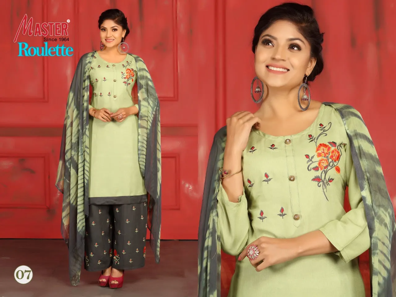 MASTER PRESENTS ROULETTE DAILYWEAR RAYON DRESS MATERIAL COLLECTION