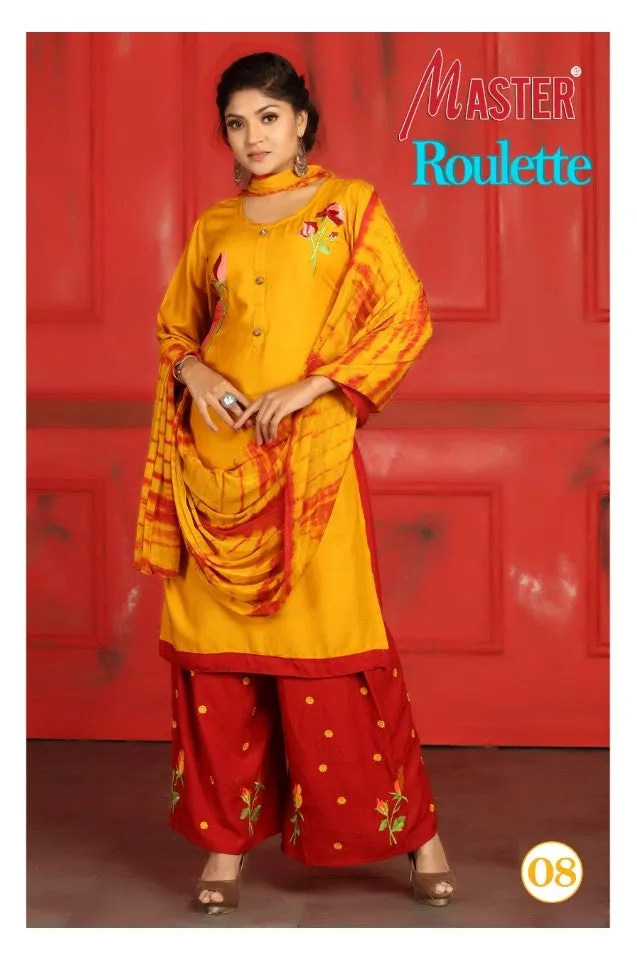 MASTER PRESENTS ROULETTE DAILYWEAR RAYON DRESS MATERIAL COLLECTION