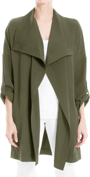 Max Studio Women's Twill Long Coat