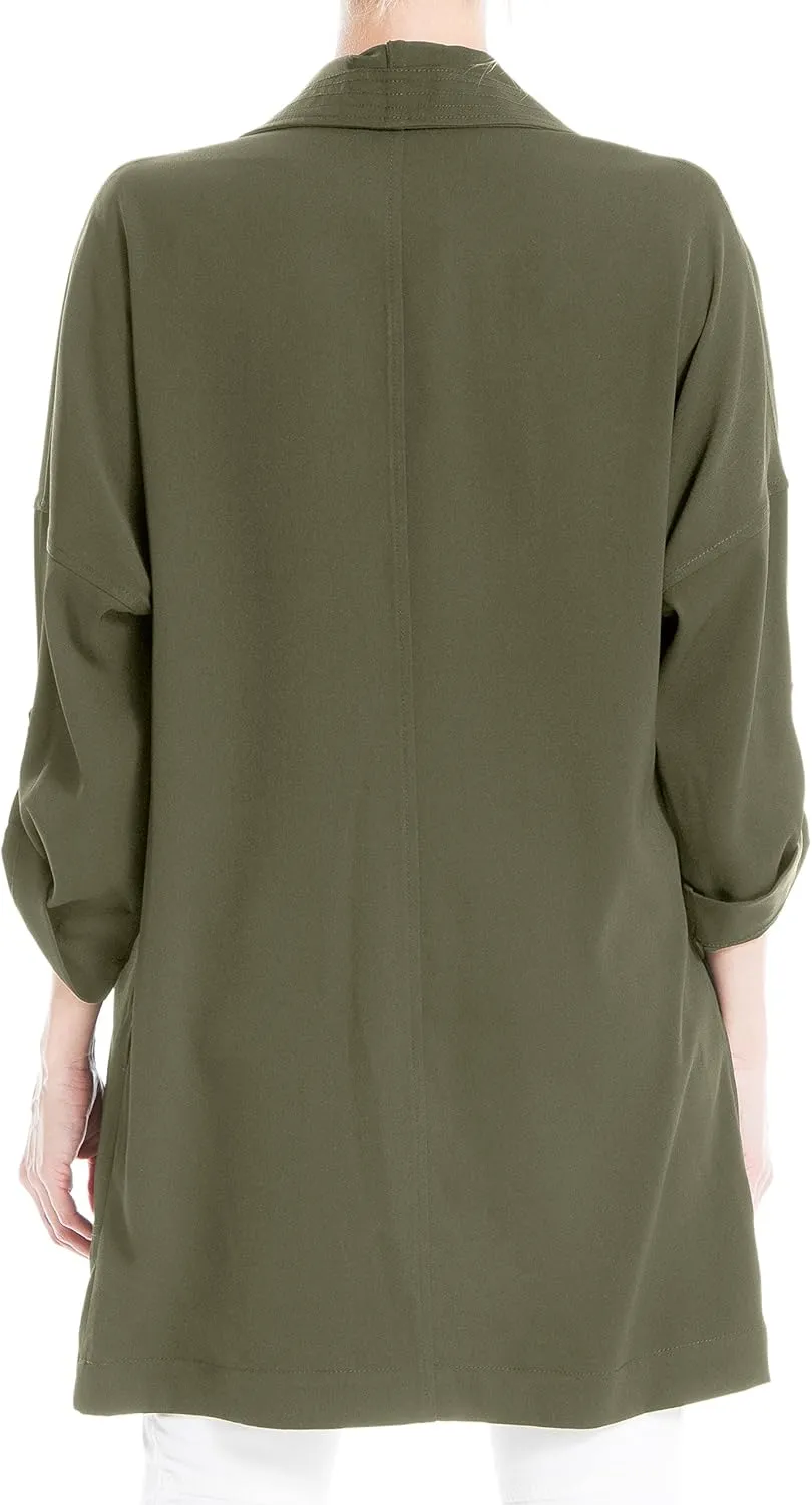 Max Studio Women's Twill Long Coat