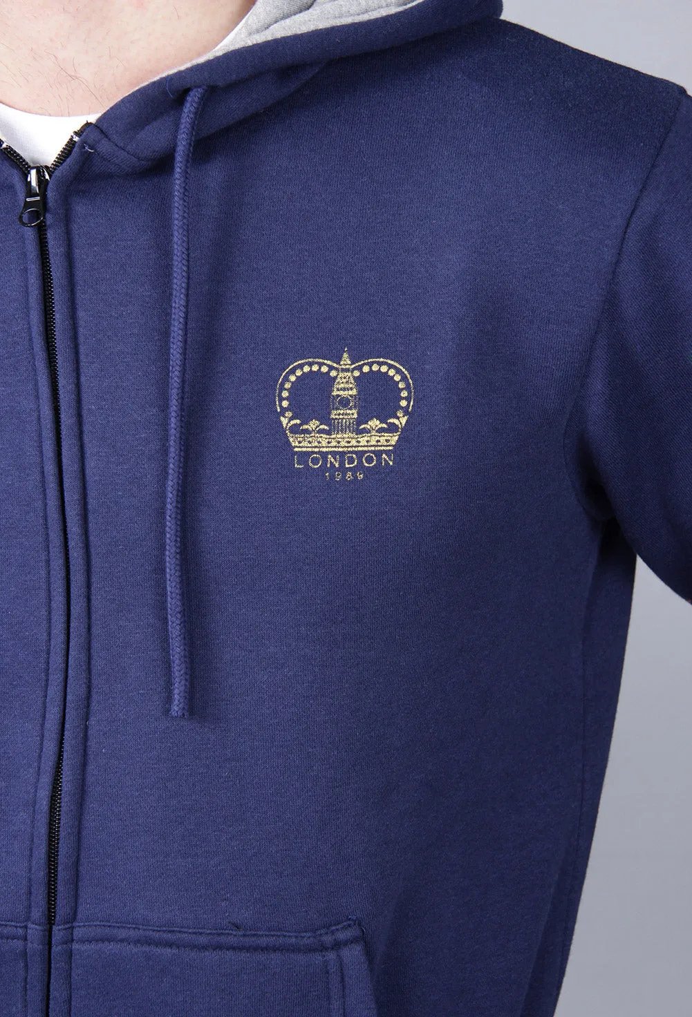Men's "LASTER" Classic Premium Full Zip Fleece  Hoodie