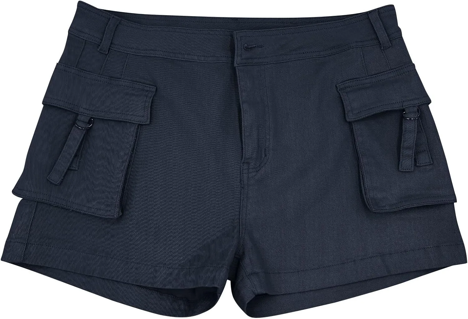 Minthunter Womens Casual High Waist Cargo Shorts with Pockets Summer Short Hot Pants