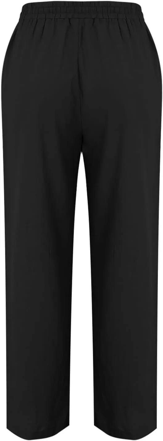 MINTLIMIT Women Linen Palazzo Pants Summer High Waist Beach Lounge Pant Casual Wide Leg Trousers with Pockets